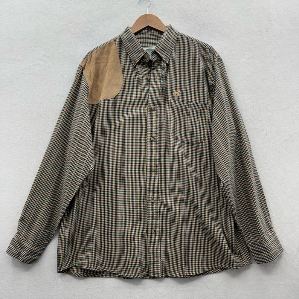 Boyt Harness Company Men's XL Button Down Shooting Shirt Plaid Flannel